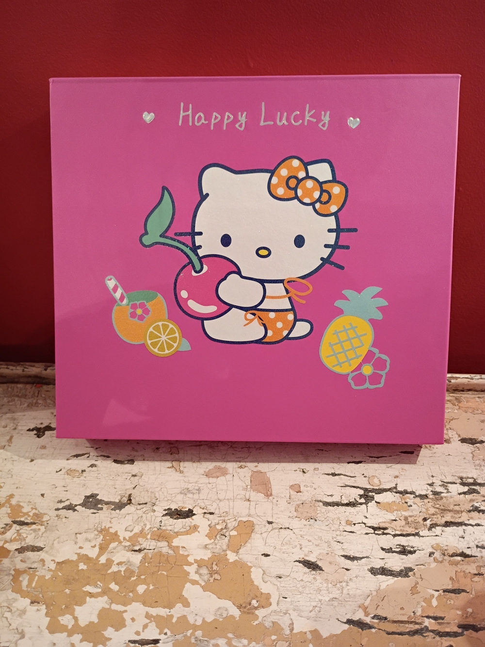Sanrio Hello Kitty Pink Fruit Panel